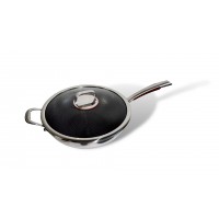 TARGU 32cm Stainless Steel Non-stick Wok